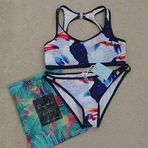 Cute Toucan Bird Swim Set